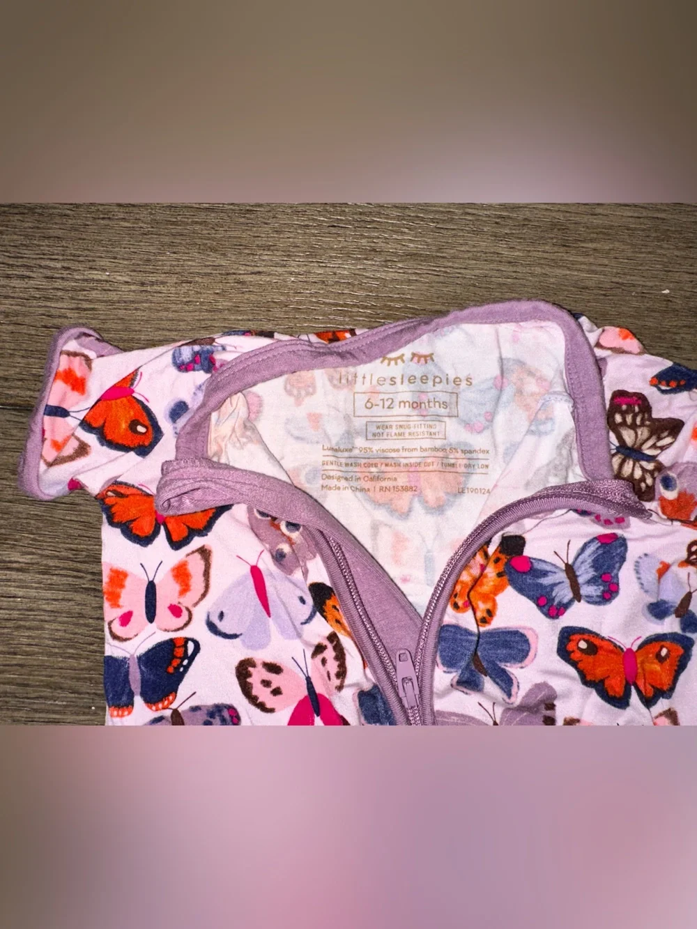 Little Sleepies “Butterfly Kisses” Shorty - Size 6-12 Months